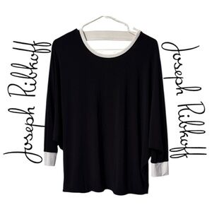 ✨Joseph Ribkoff Black and White Long Sleeve Top